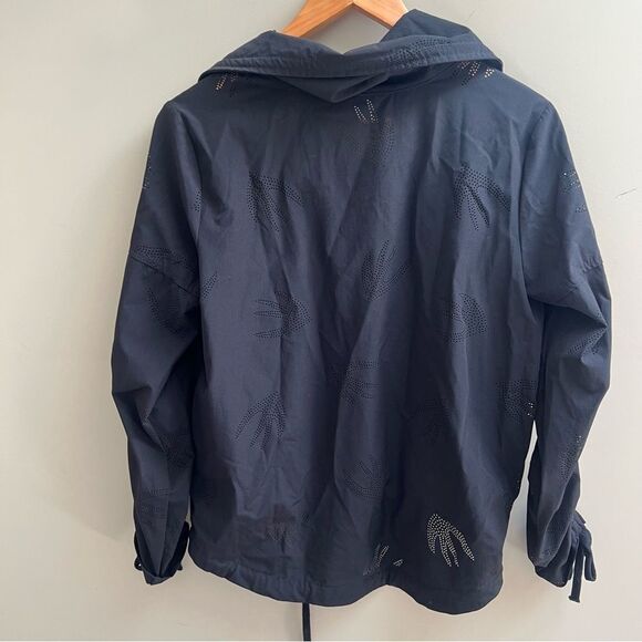 Nanette Lepore surry hill black Zip-Up Jacket with Drawstring Details. S - Picture 6 of 7